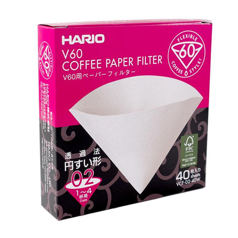 Hario V60-02 White (40 Pack)